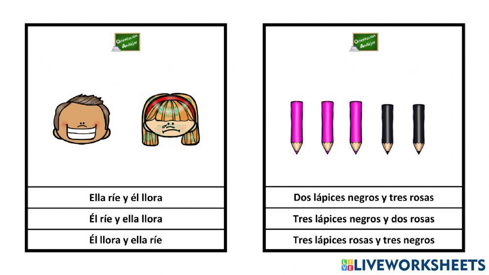 Comprensión lectora frases