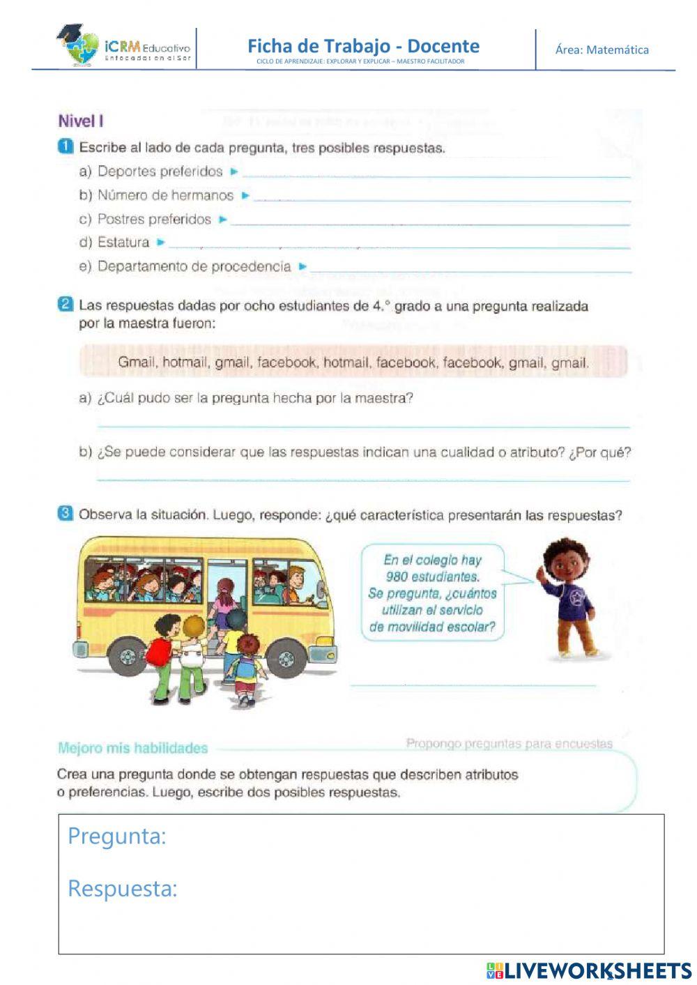 Recolección de datos