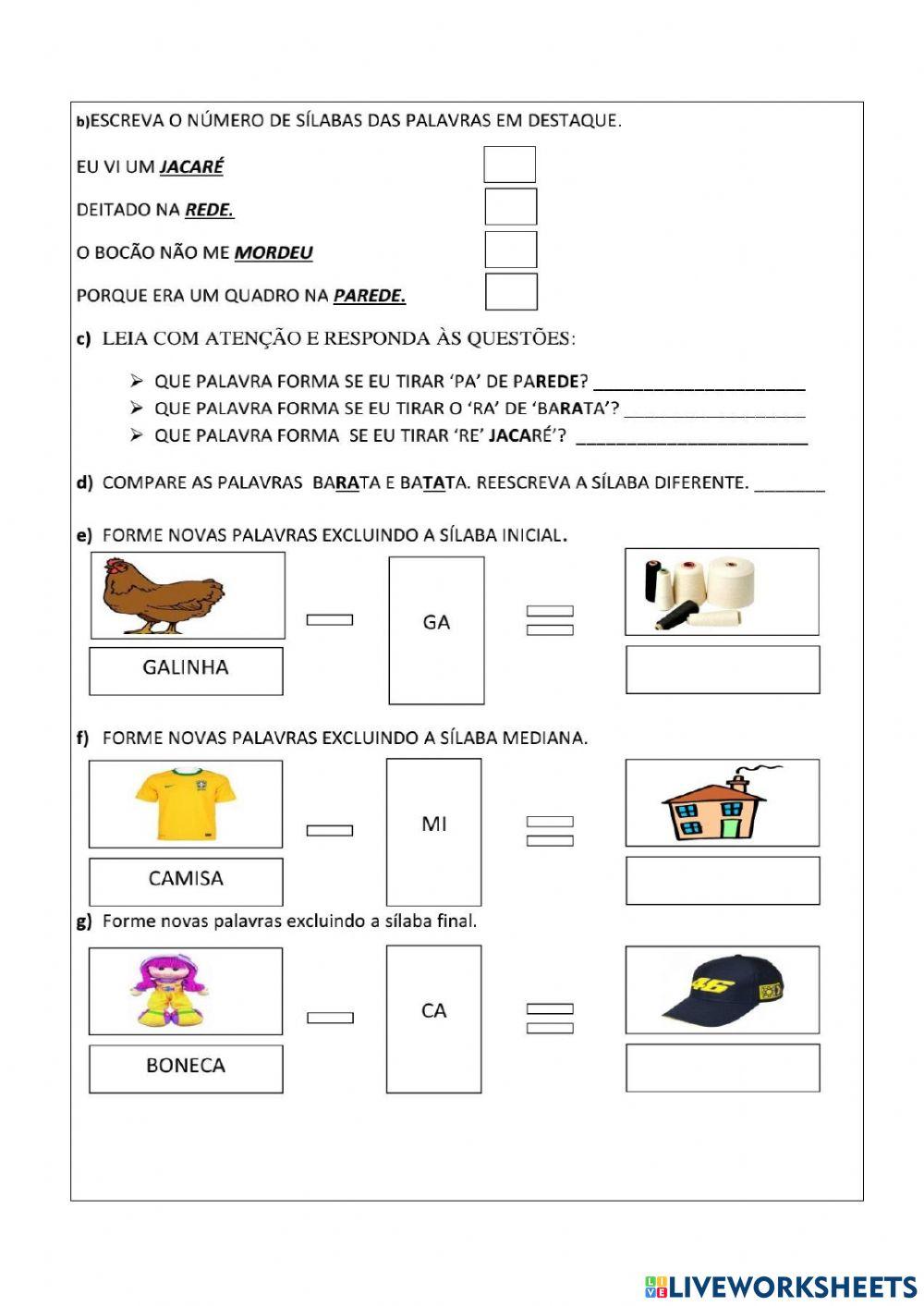 Atividade de Interpretação Textual para 2º e 3º Anos