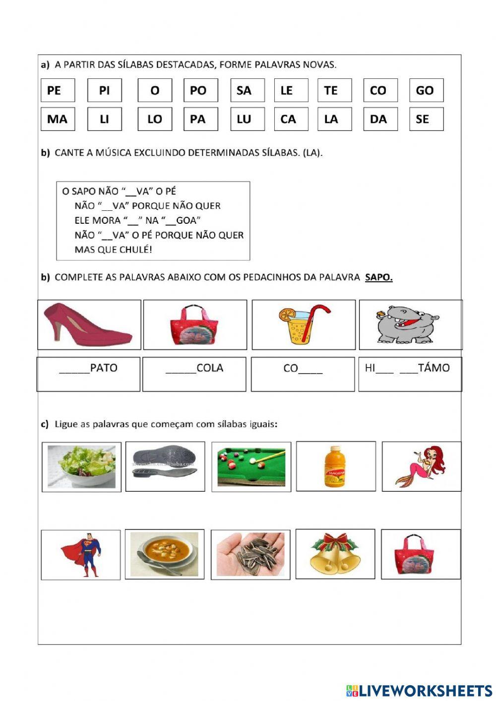 Atividade de Interpretação Textual para 2º e 3º Anos