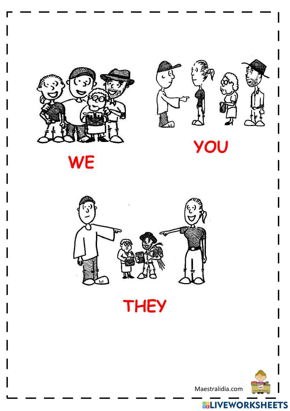 Ascolta e ripeti i pronomi in inglese