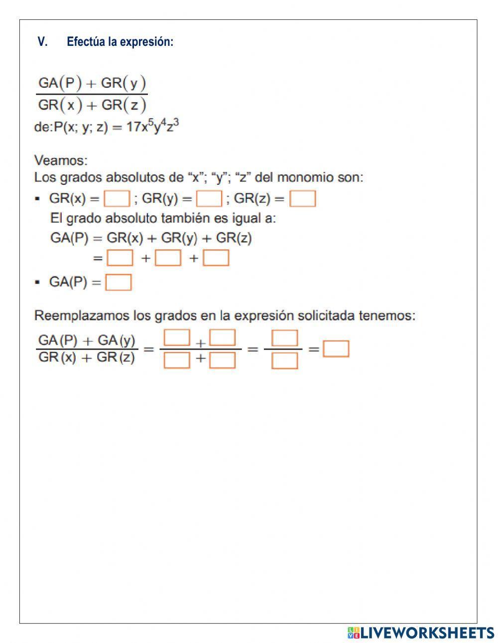 Teoría de exponentes, radicación,