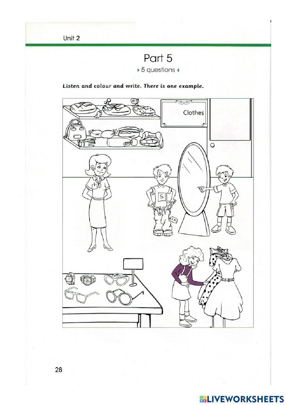 Skills builder Flyers 1  - Unit 2- Listening 