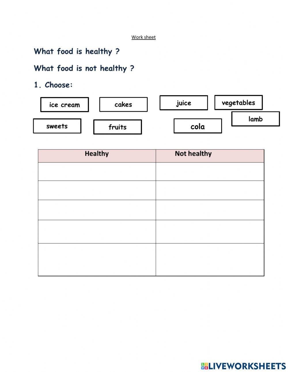 Work sheet 1 Unit 15