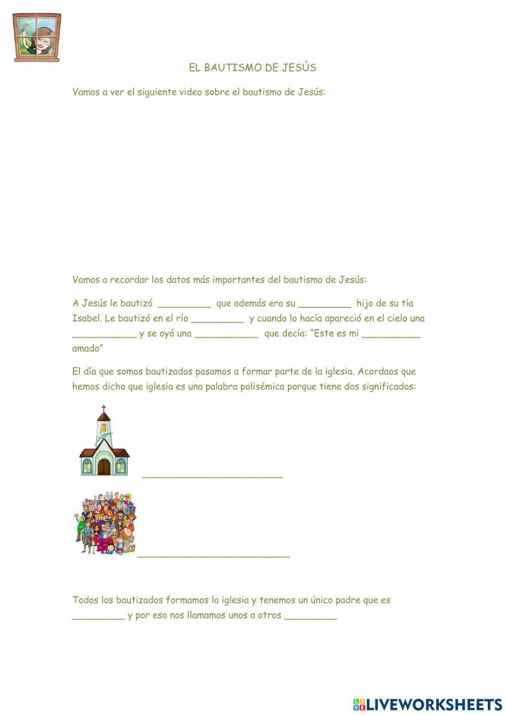 El bautismo de Jesús 3º