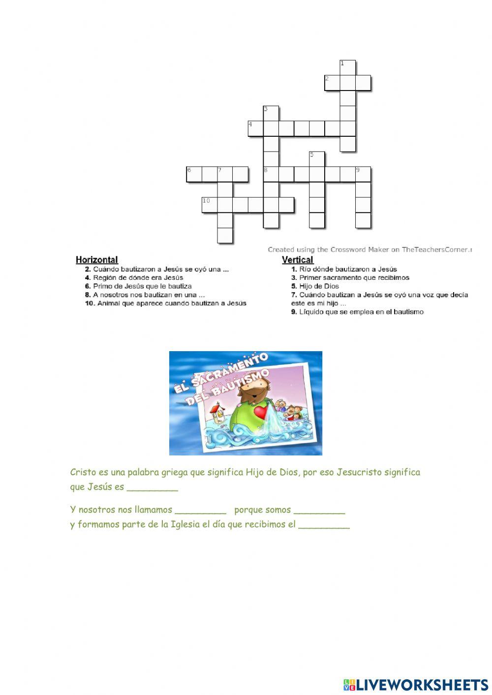 El bautismo de Jesús 3º