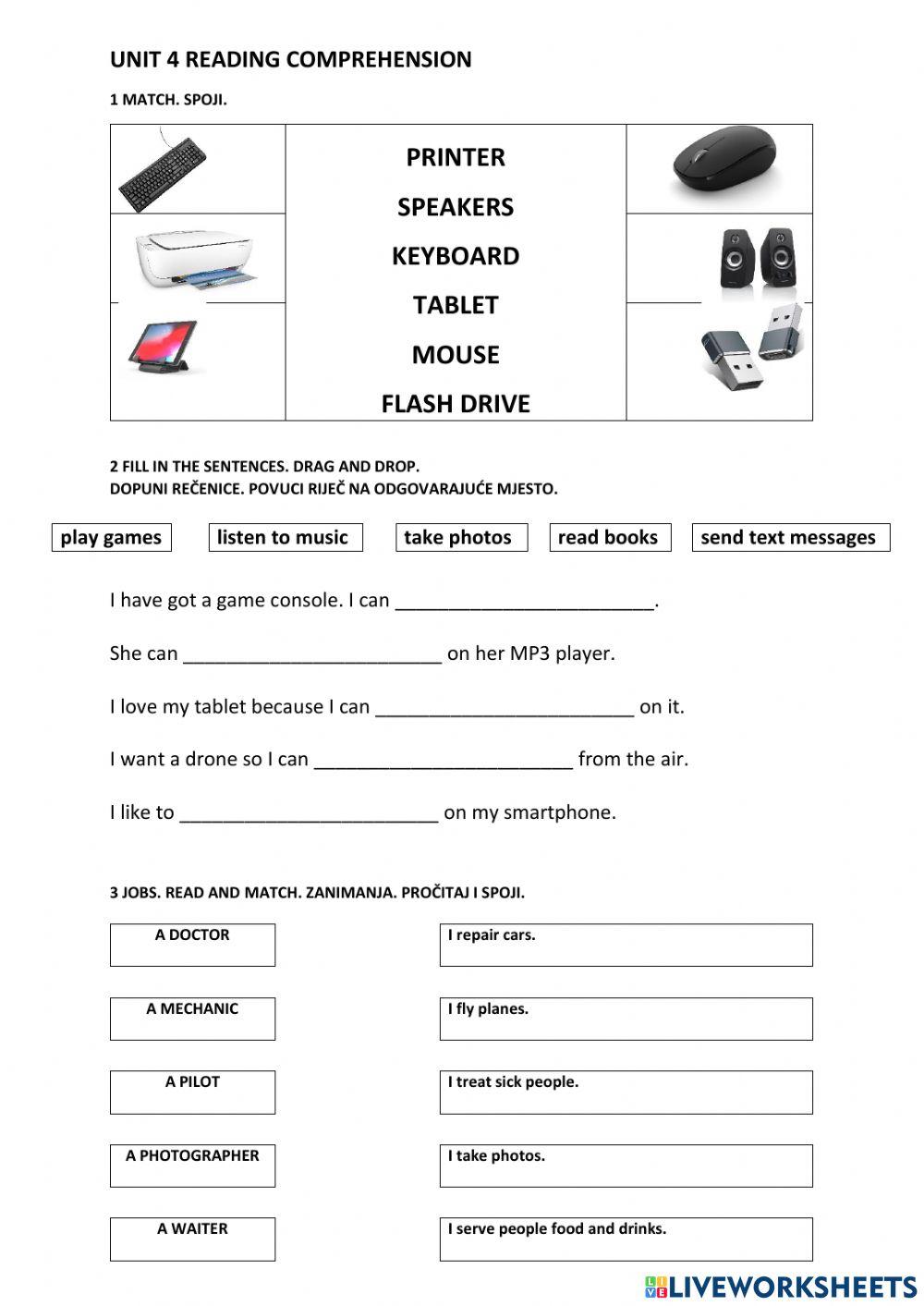 Reading comprehension