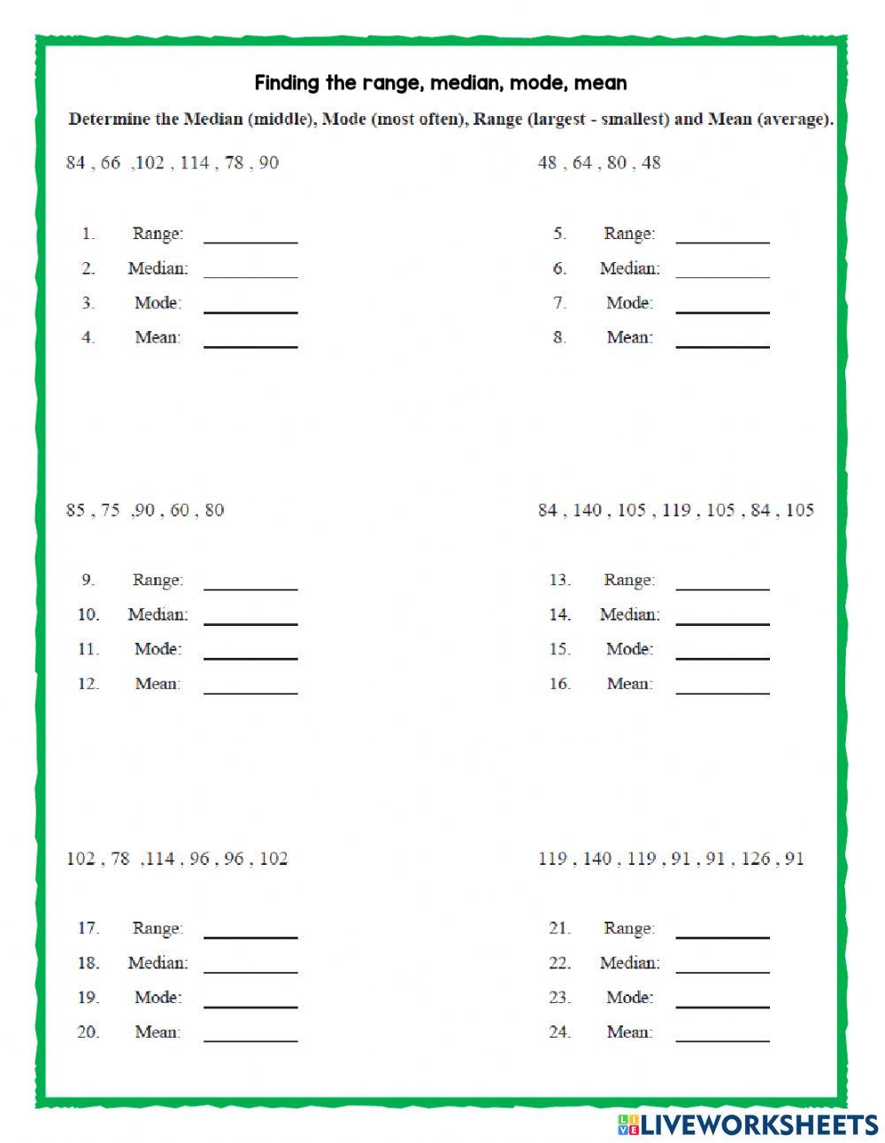 988388 | Median, mode, and range | Cynthia Smith