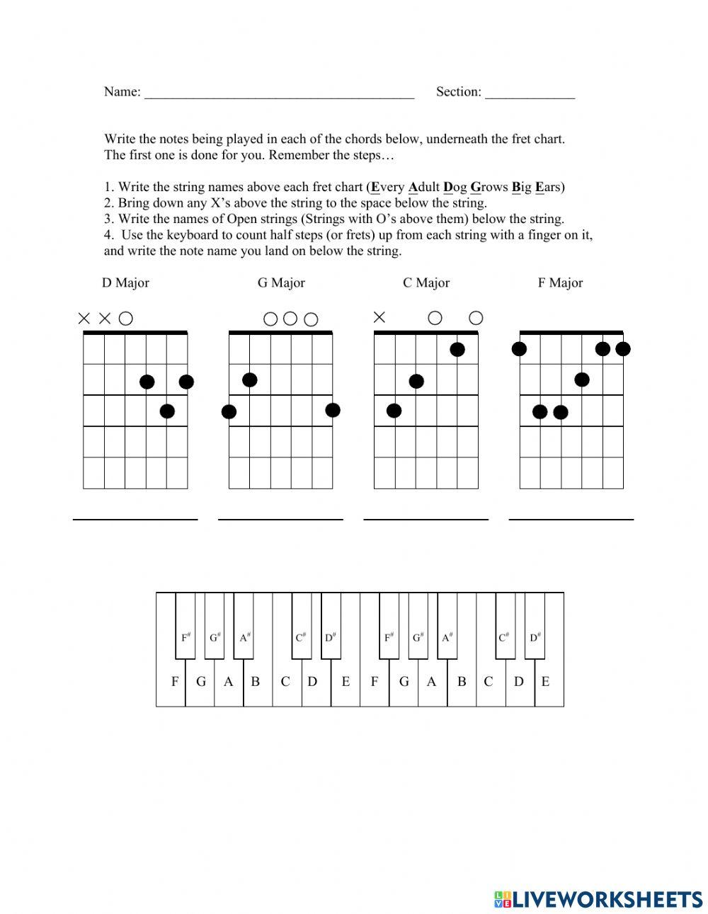Guitar note names jkazacos live worksheets