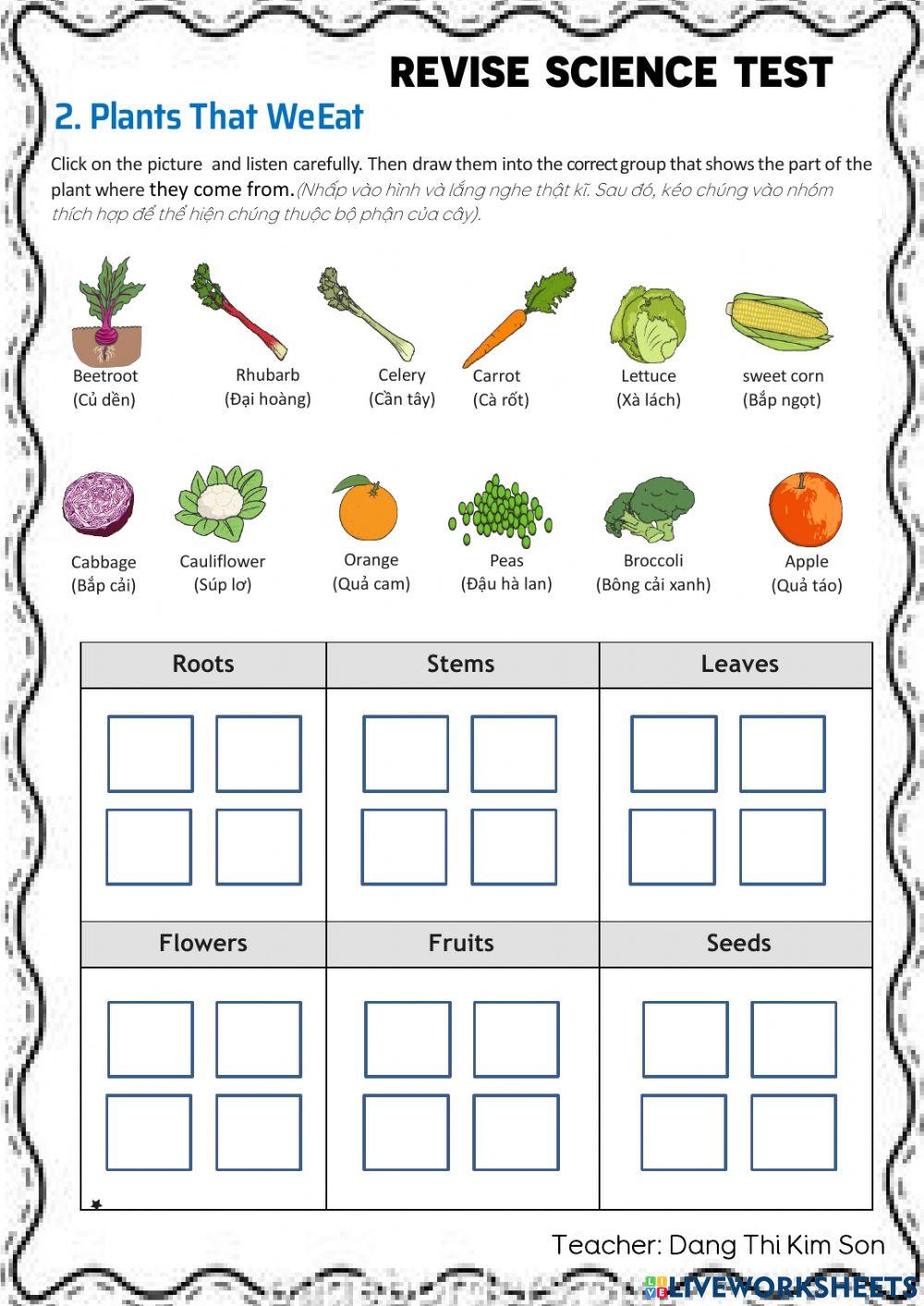 Science - Revise Test