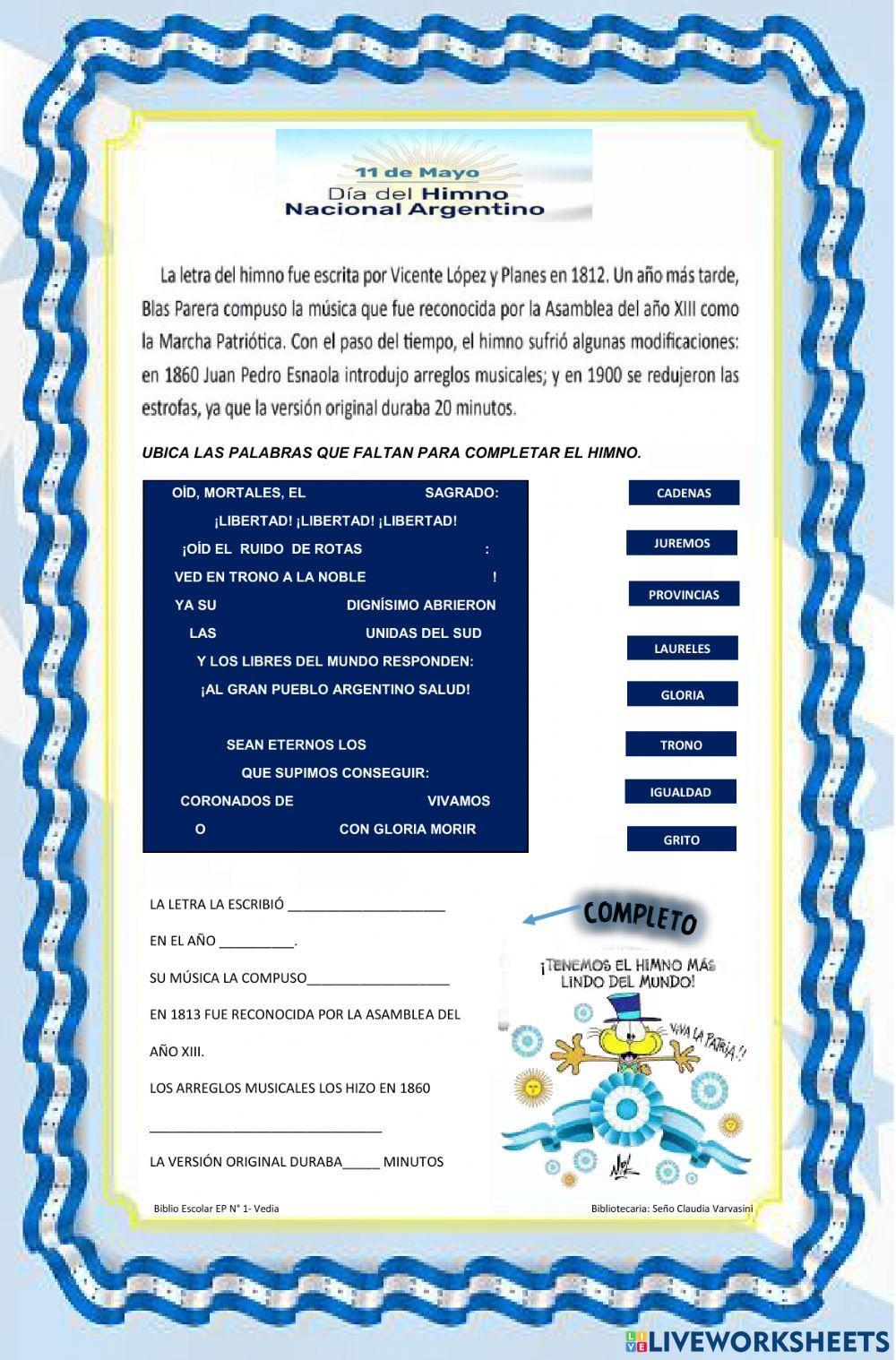 Dia del Himno Nacional Argentino