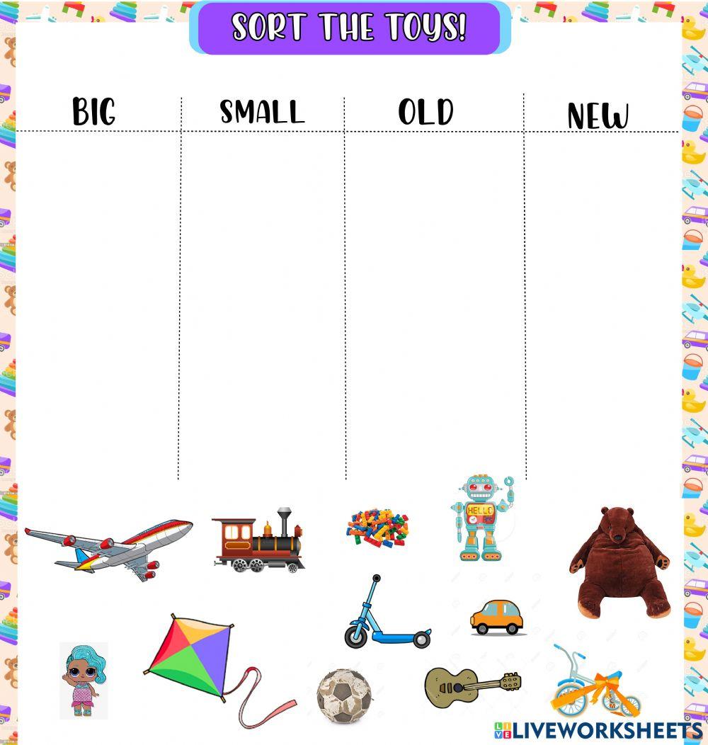 Sort the toys