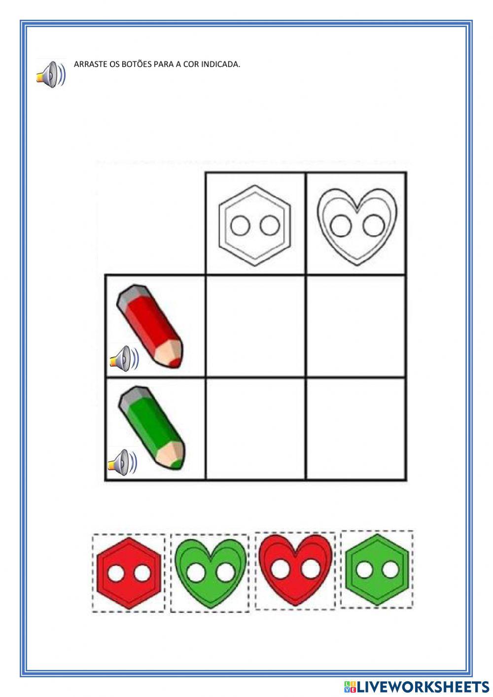 Separar cores e formas
