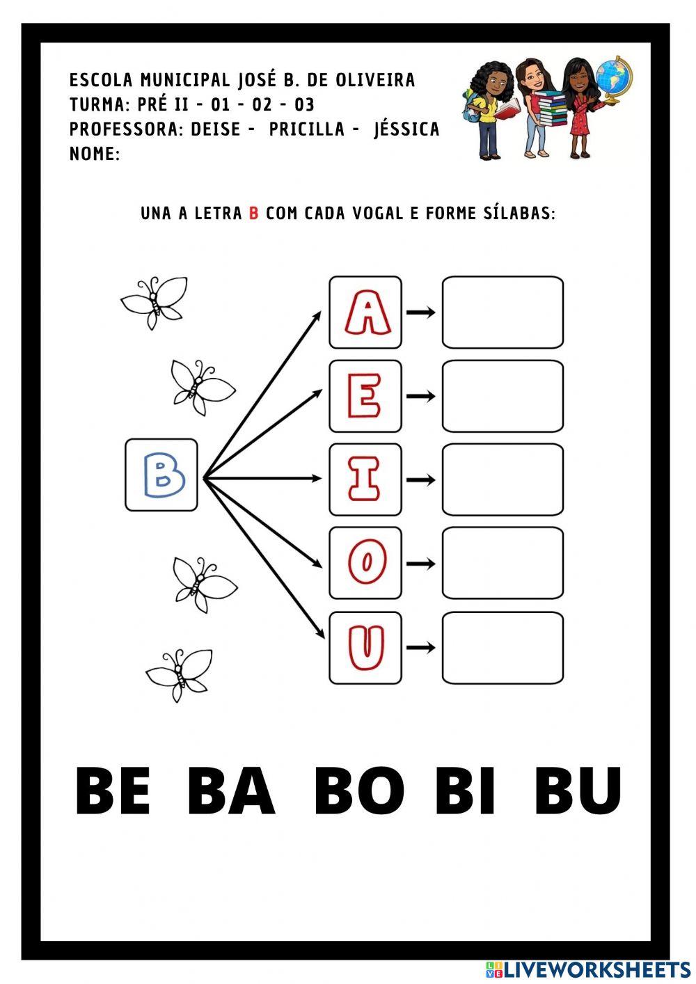 Familia silabica - b
