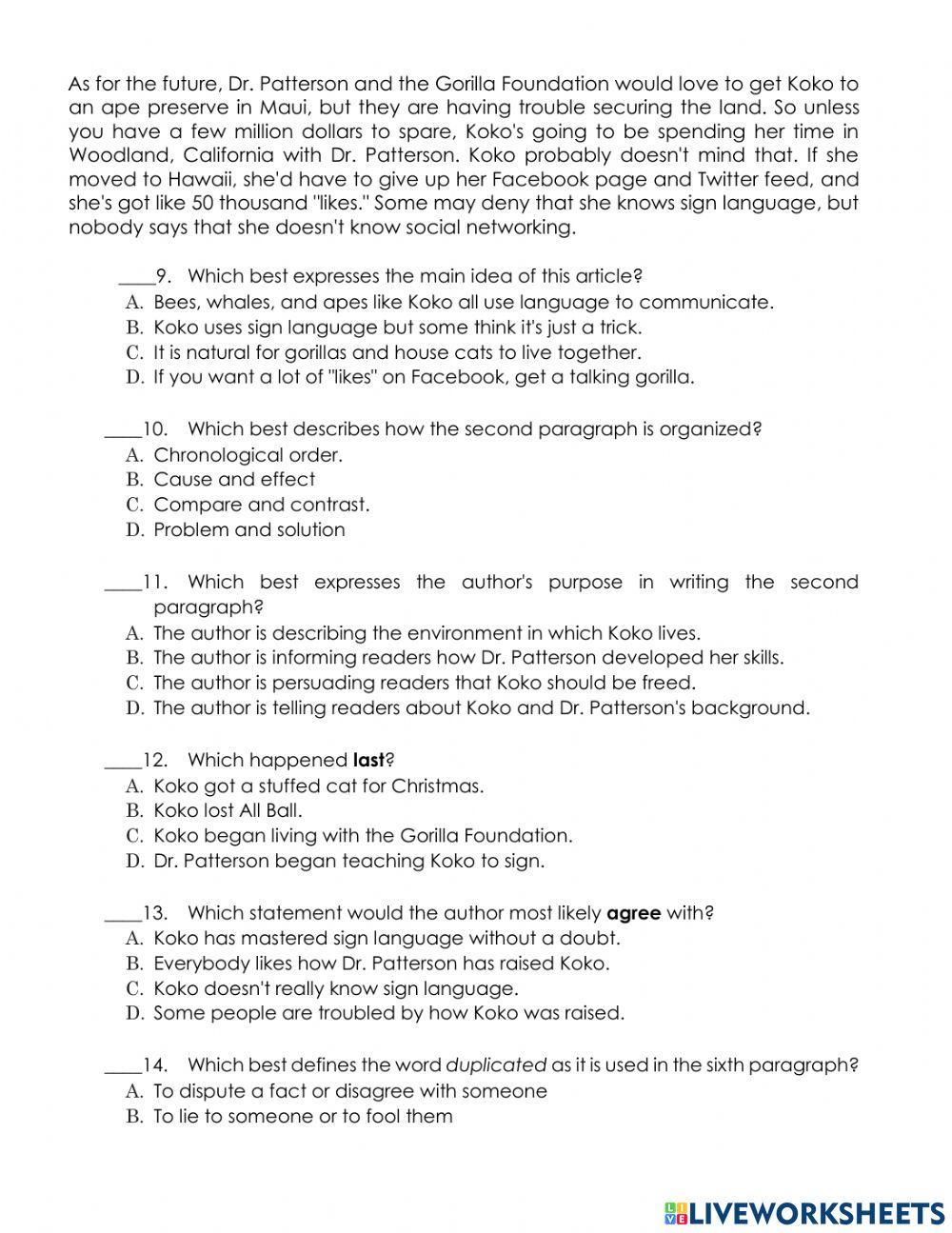 8-T3 Literature Final Exam