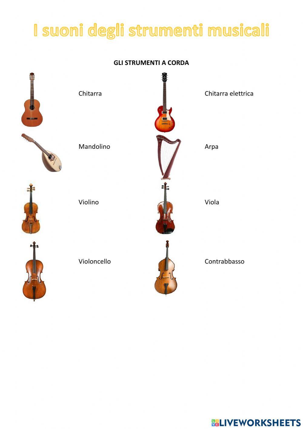 Suono strumenti a corda
