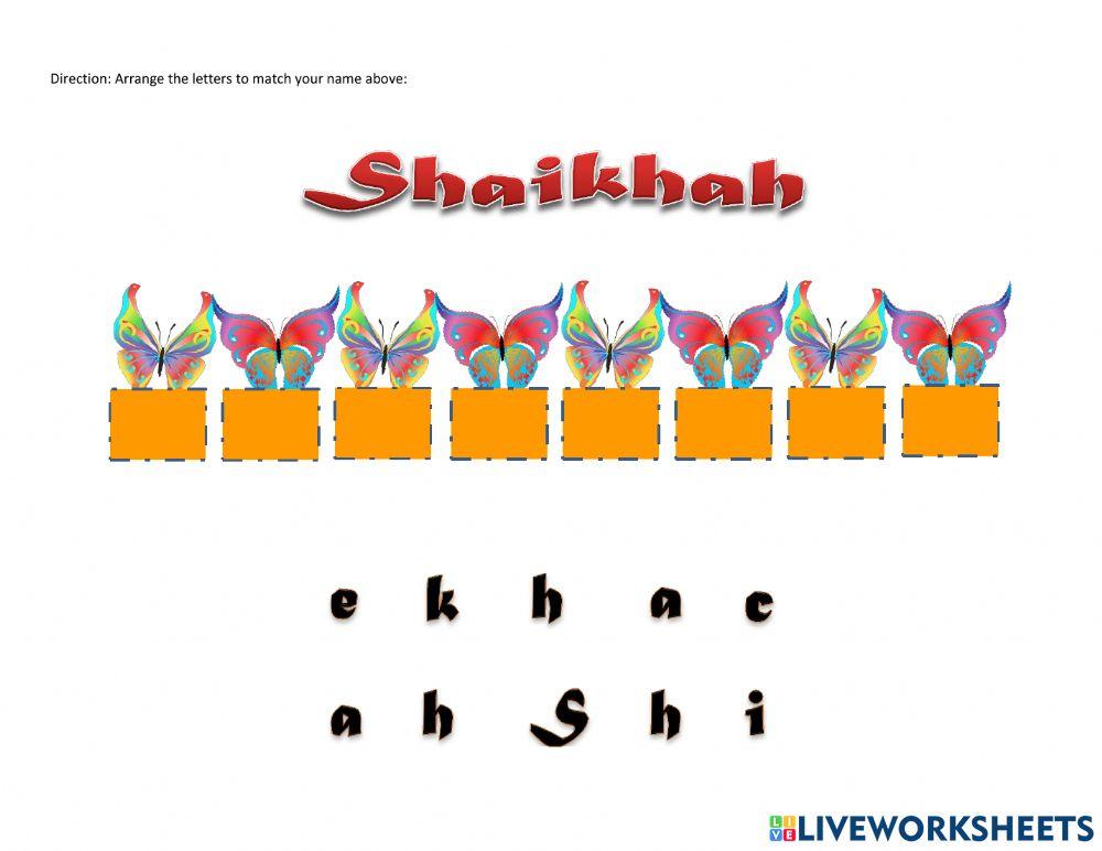 Shaikhah's name
