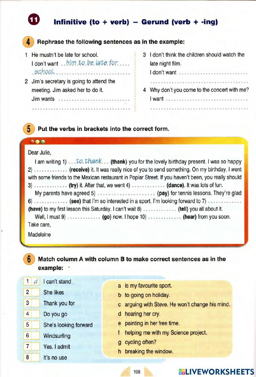 Gerund or Infinitive