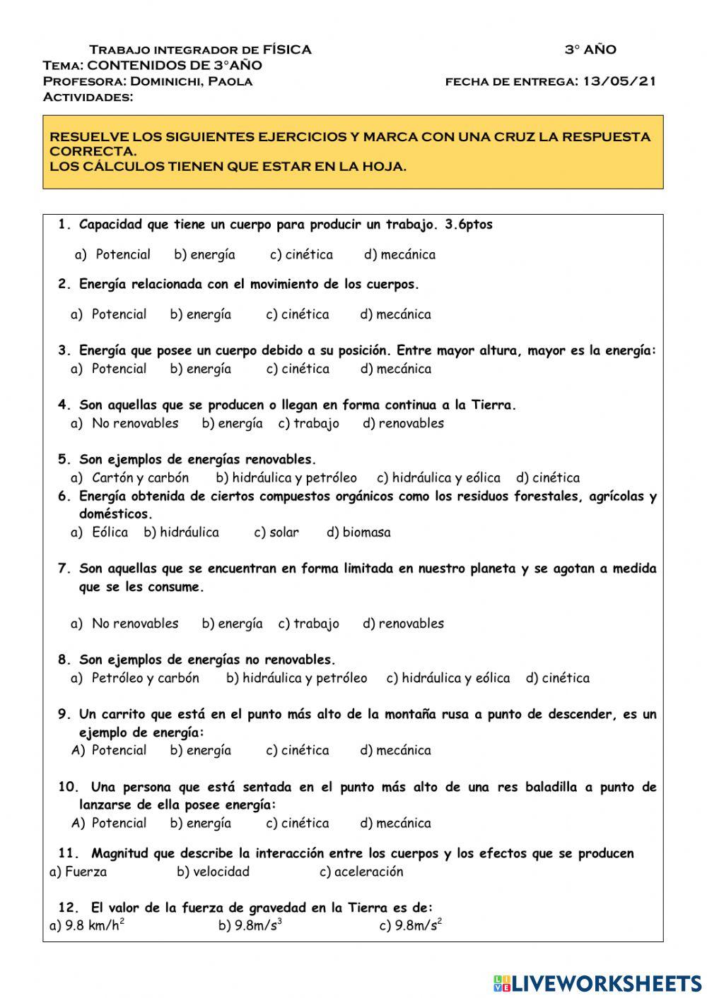 Trabajo practico integrador DE 3° AÑO