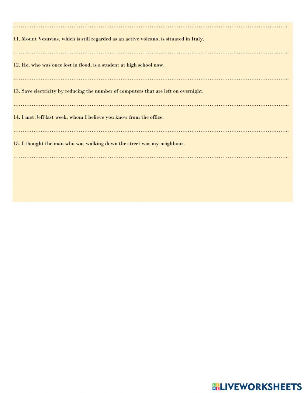 Reduced relative clauses