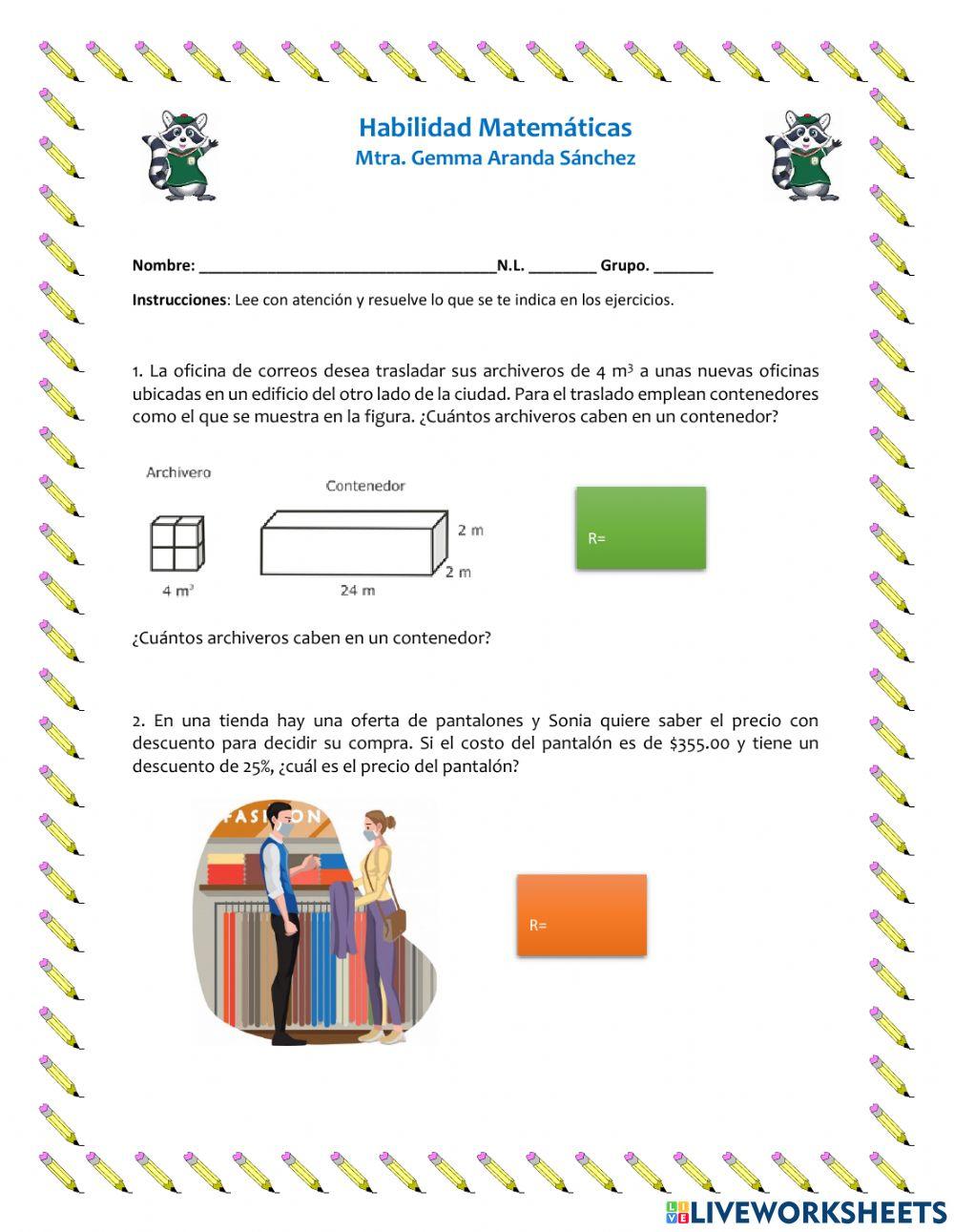 Habilidad Matemática5