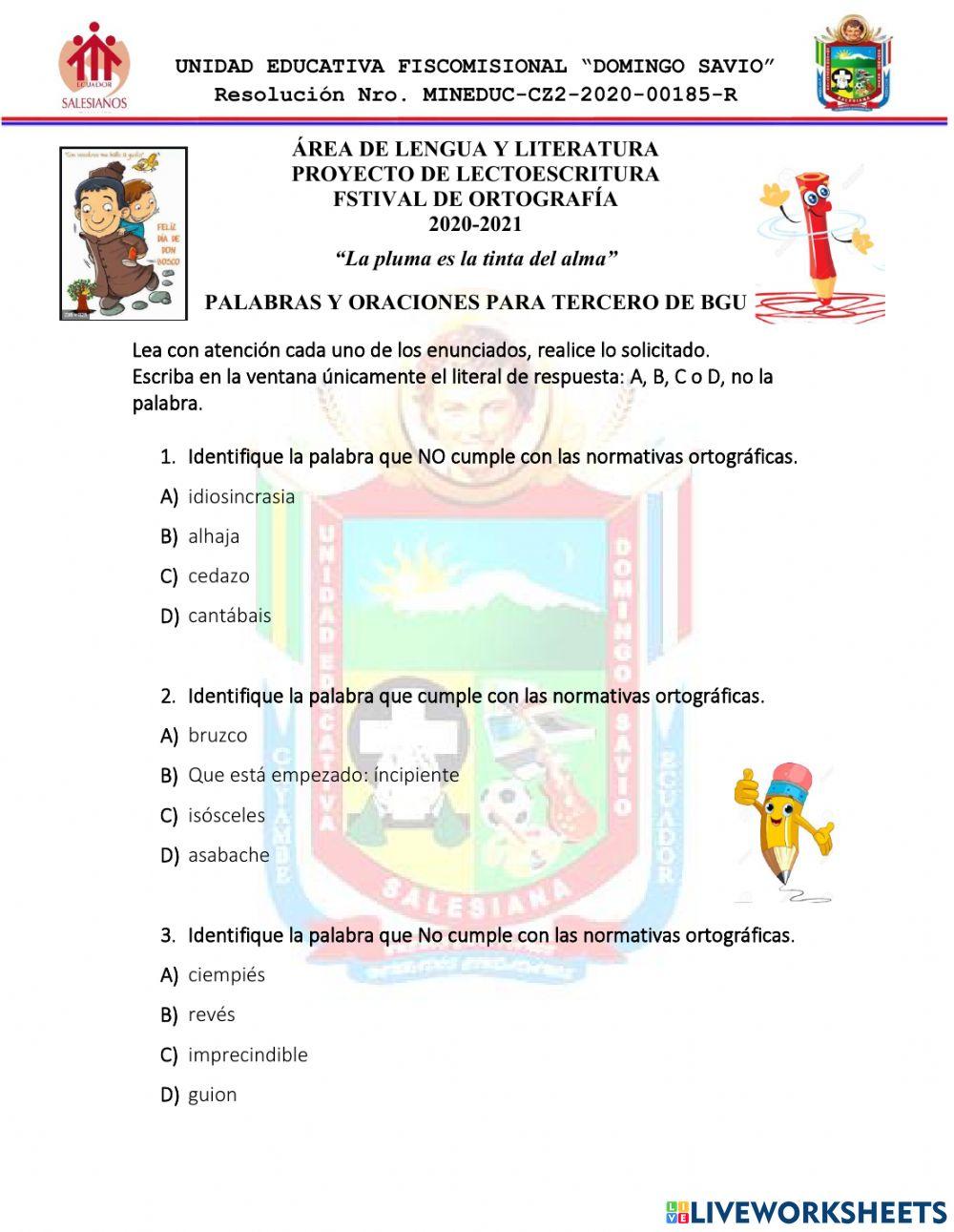 13-Festival ortografía