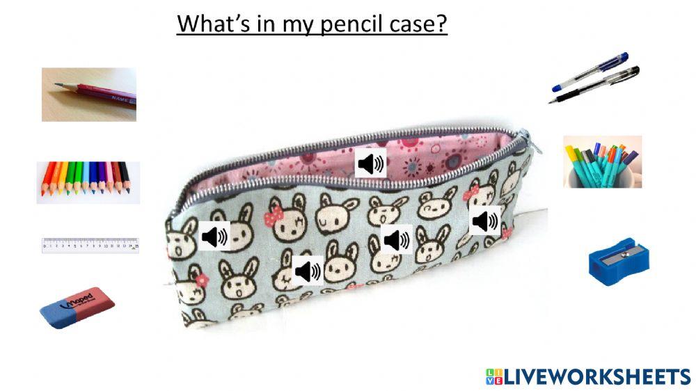 What's in my pencil case?