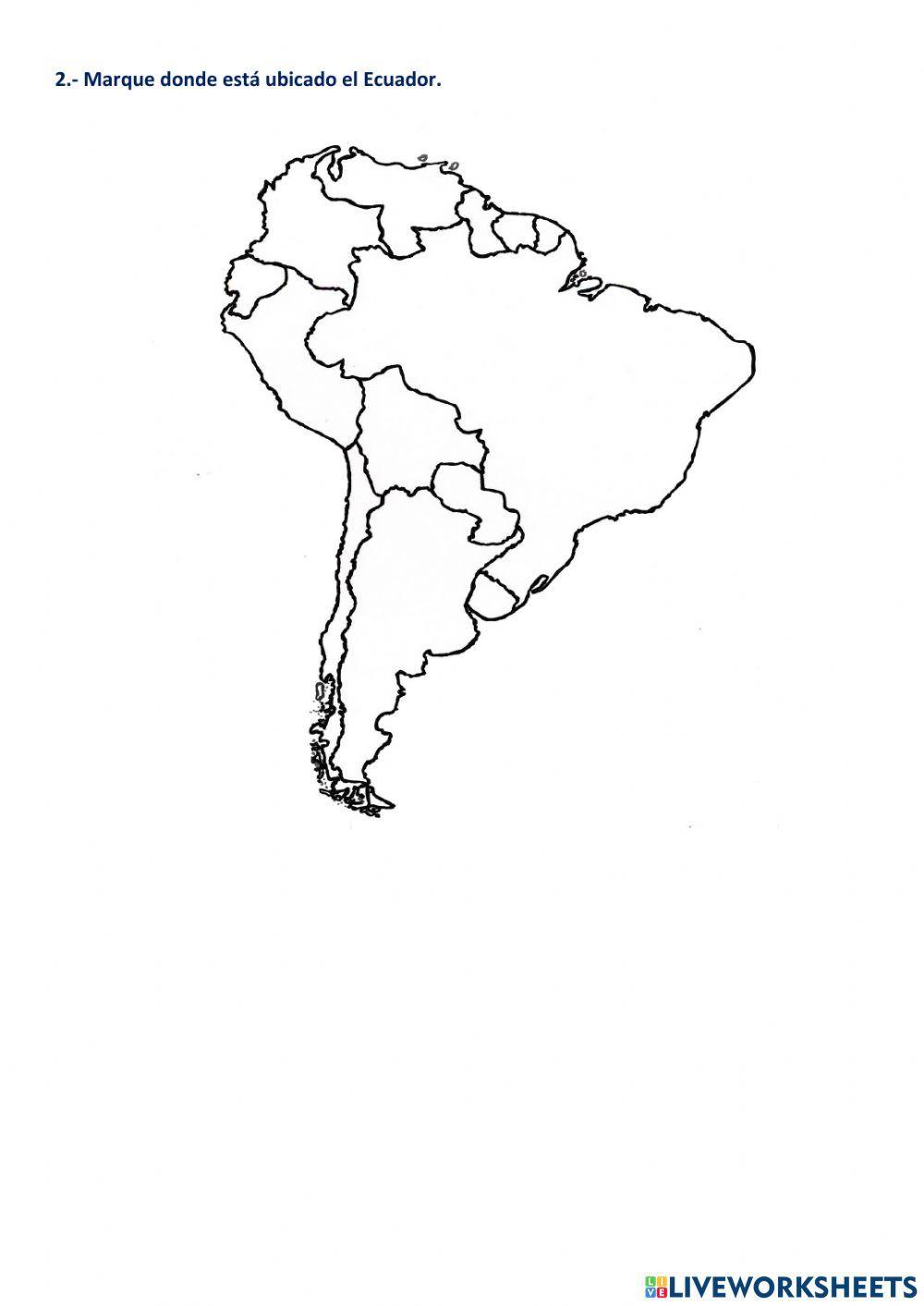 Ecuador en el continente americano