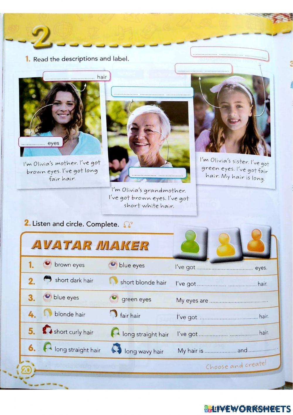 Family - Physical description