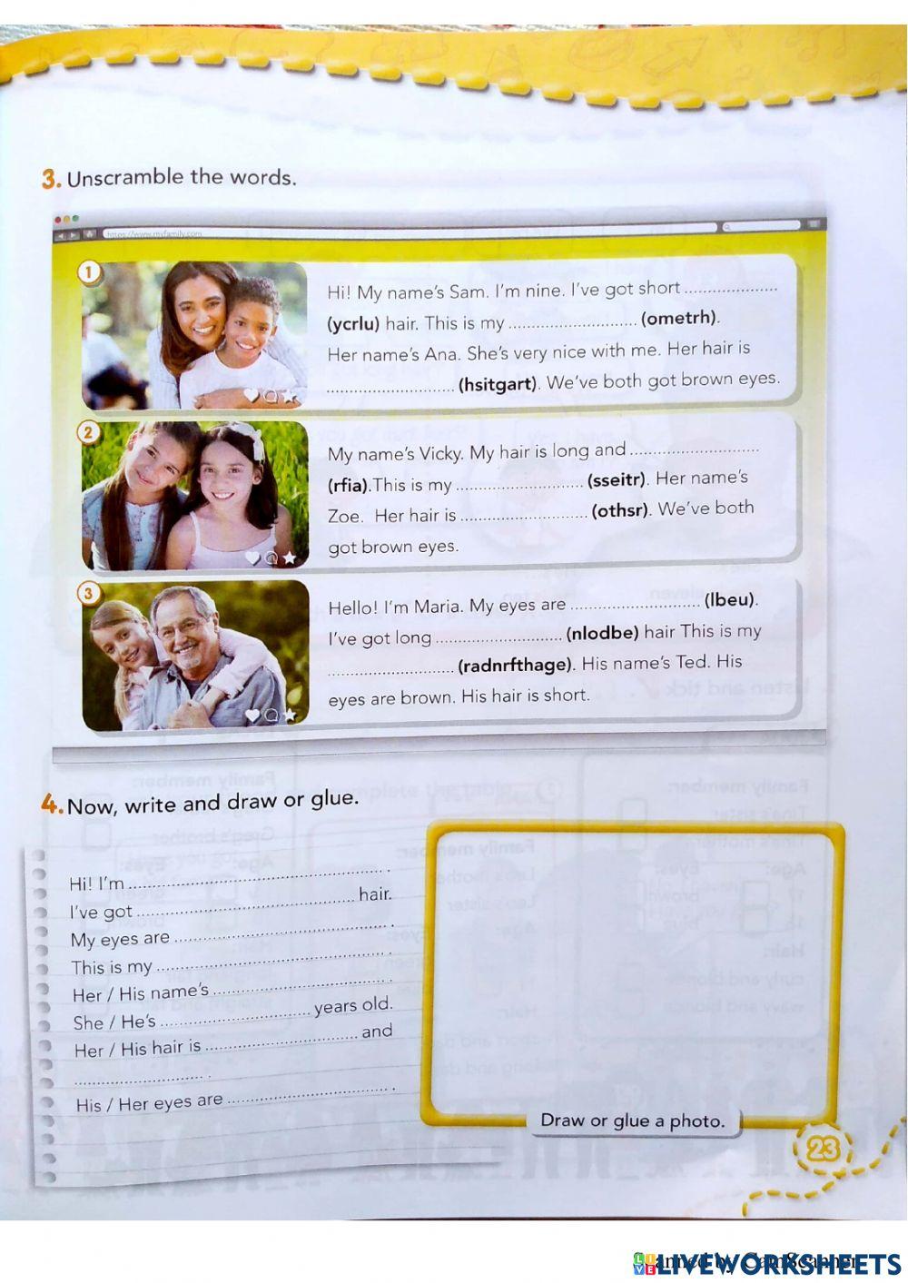 Family - Physical description