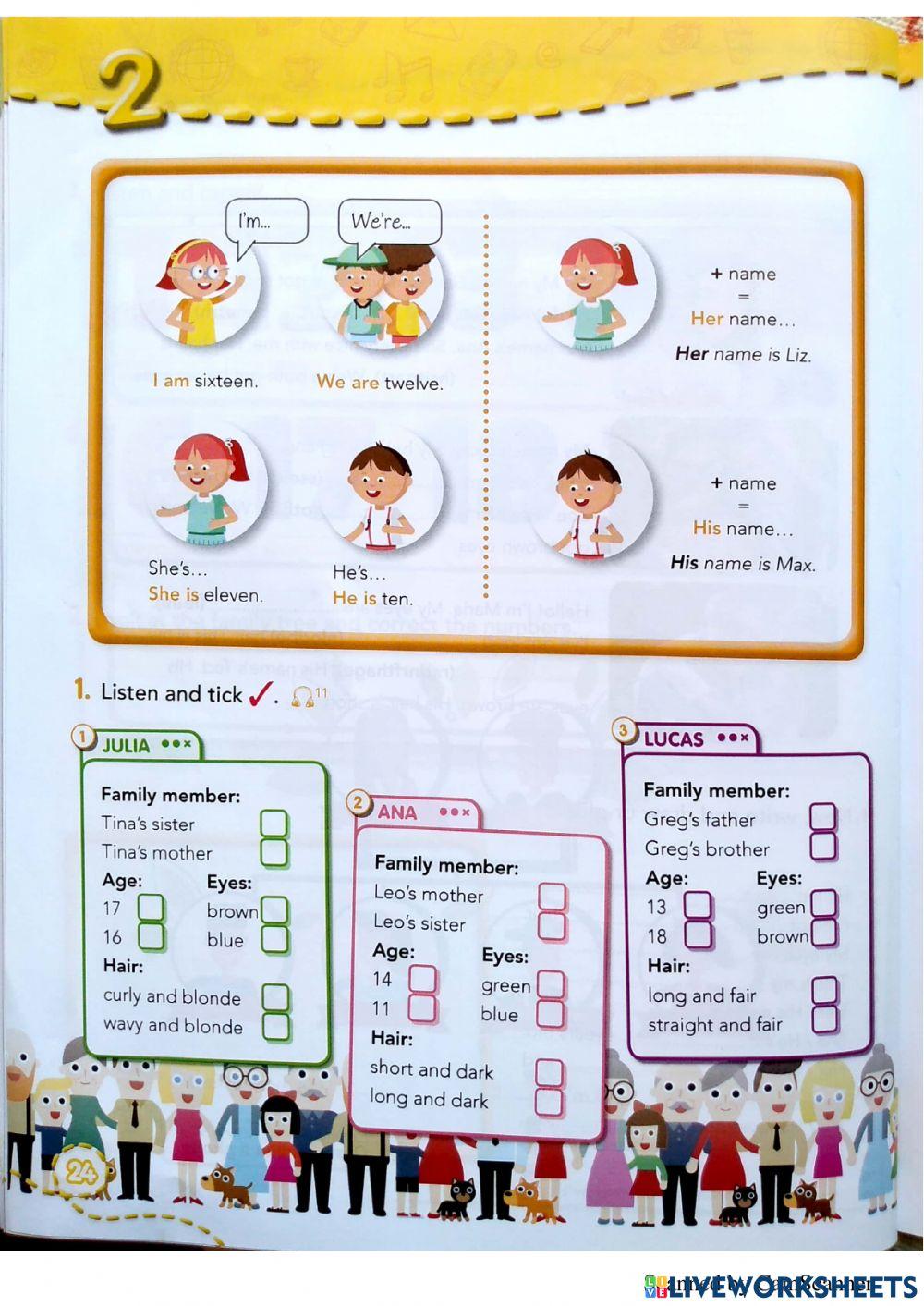 Family - Physical description