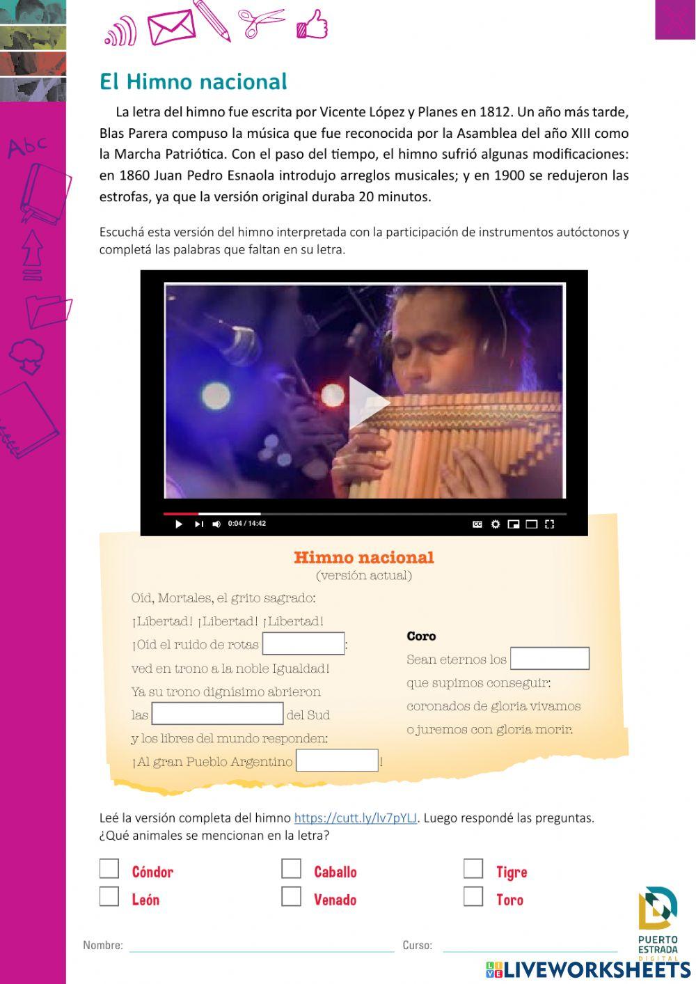 Día del himno nacional Argentino