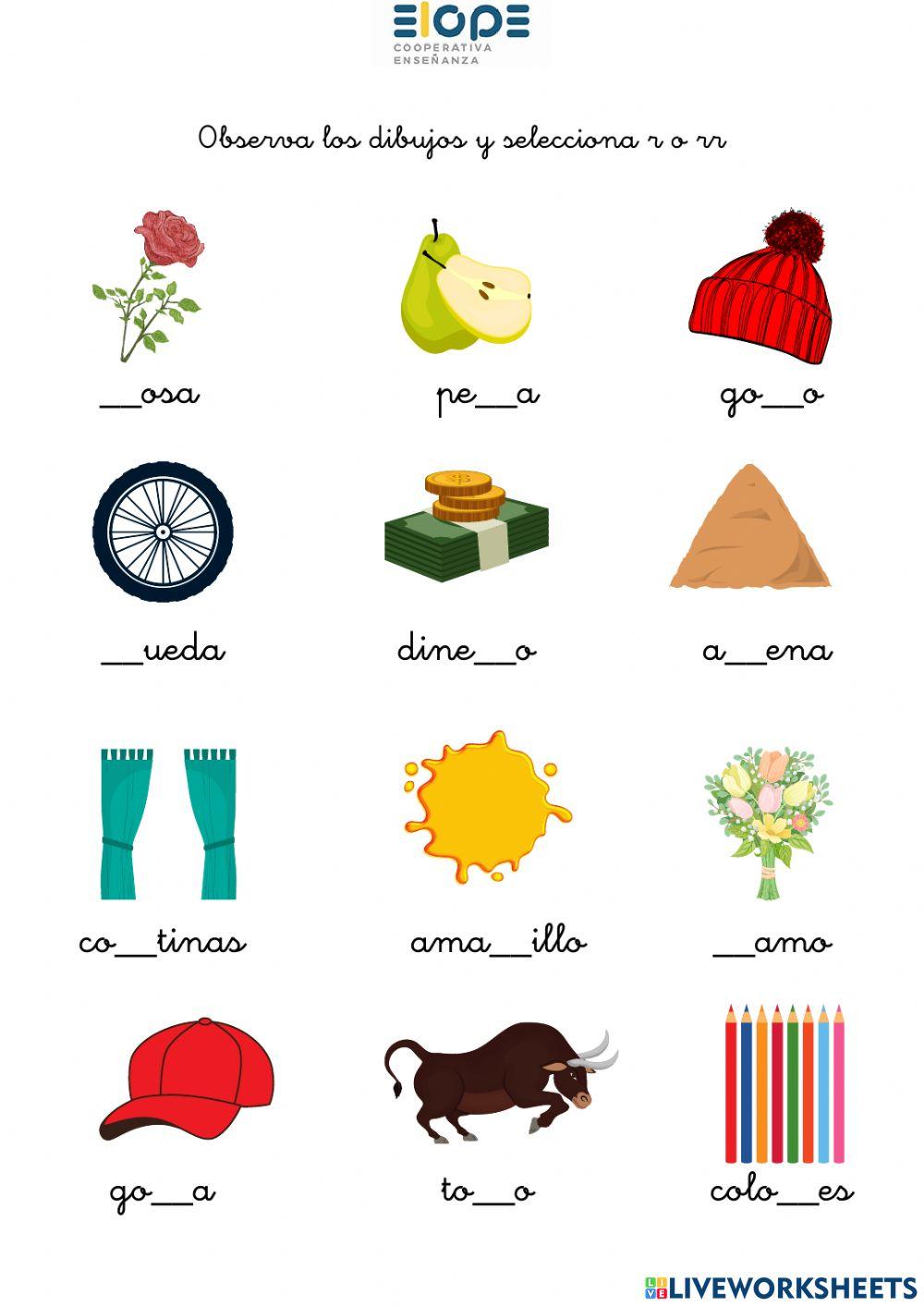 Letra r online activity for 1º | Live Worksheets