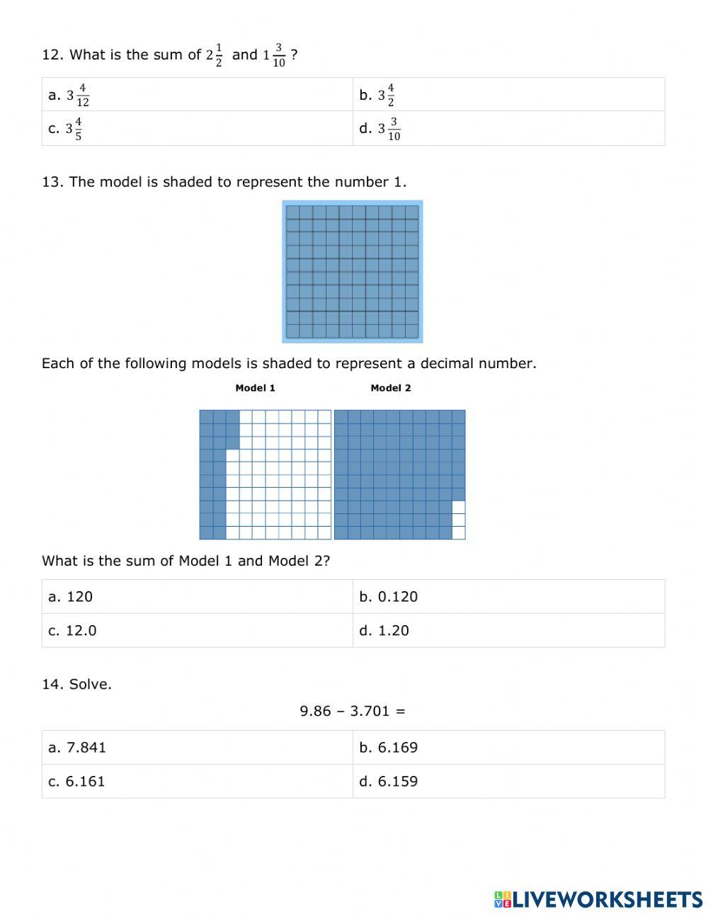 Computation End of Year Assessment