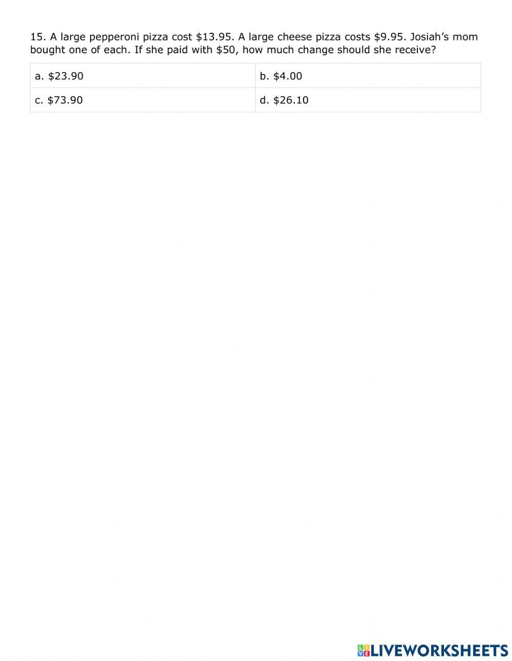 Computation End of Year Assessment