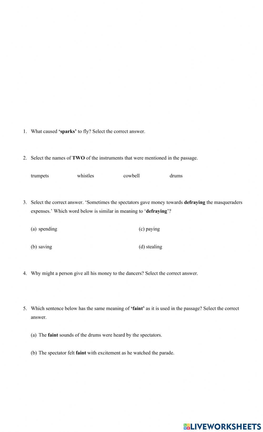 Listening Comprehension