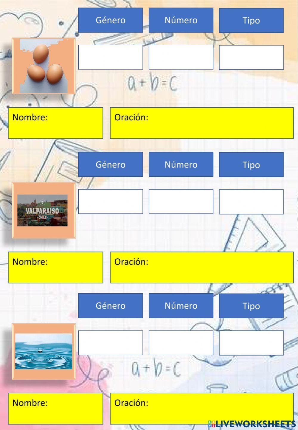 Sustantivos propios o comunes, género y número