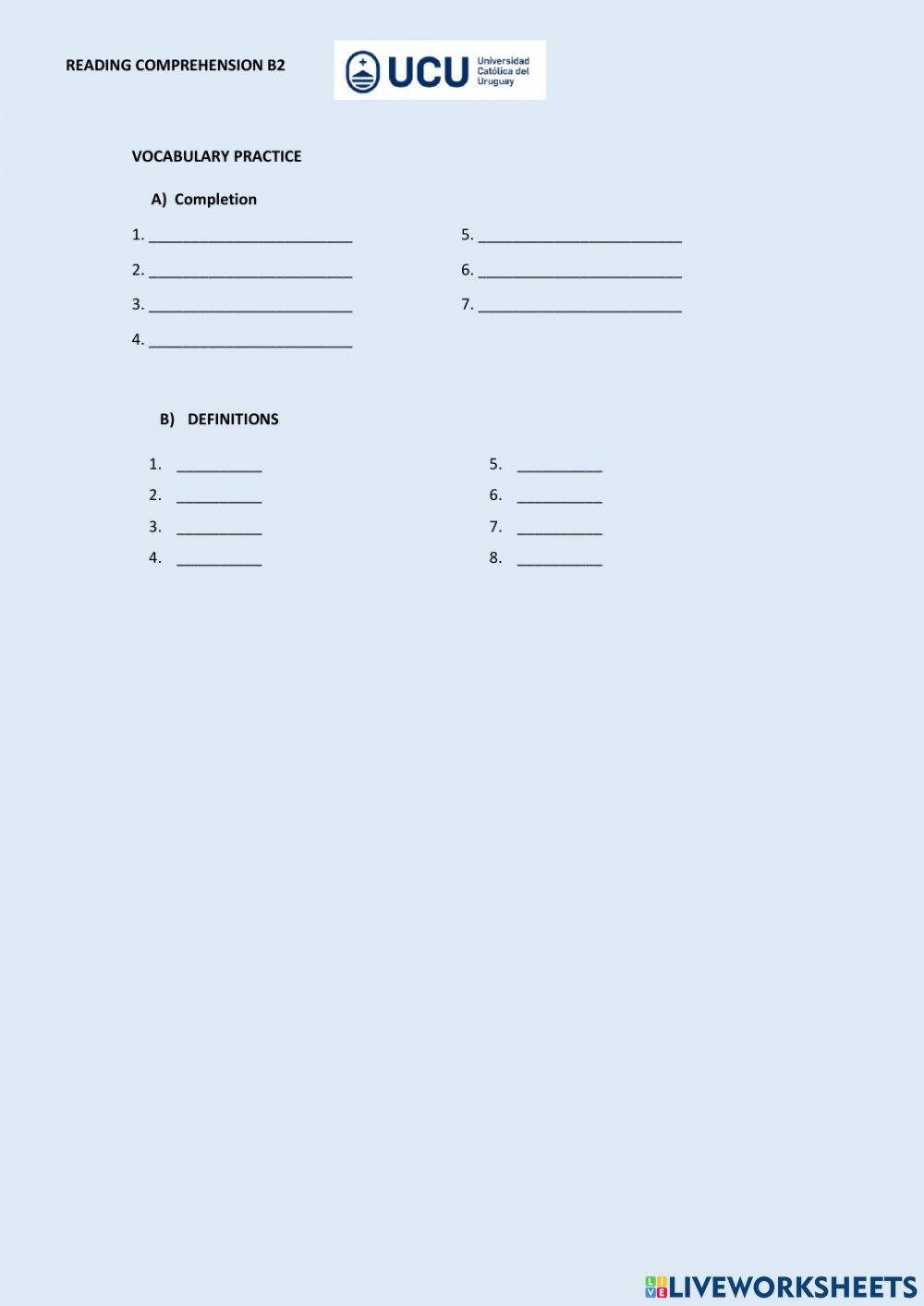 Reading explorer 4 unit 3b