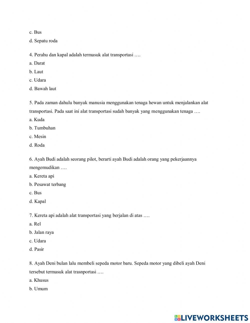 Perkembangan Teknologi Transpostasi