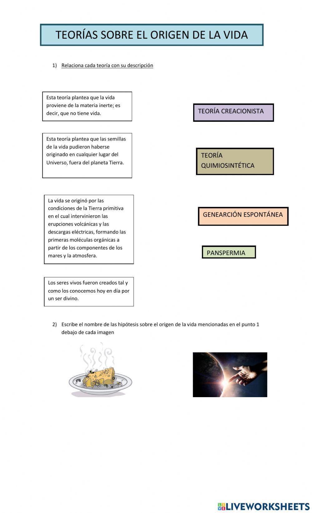 El origen de la vida