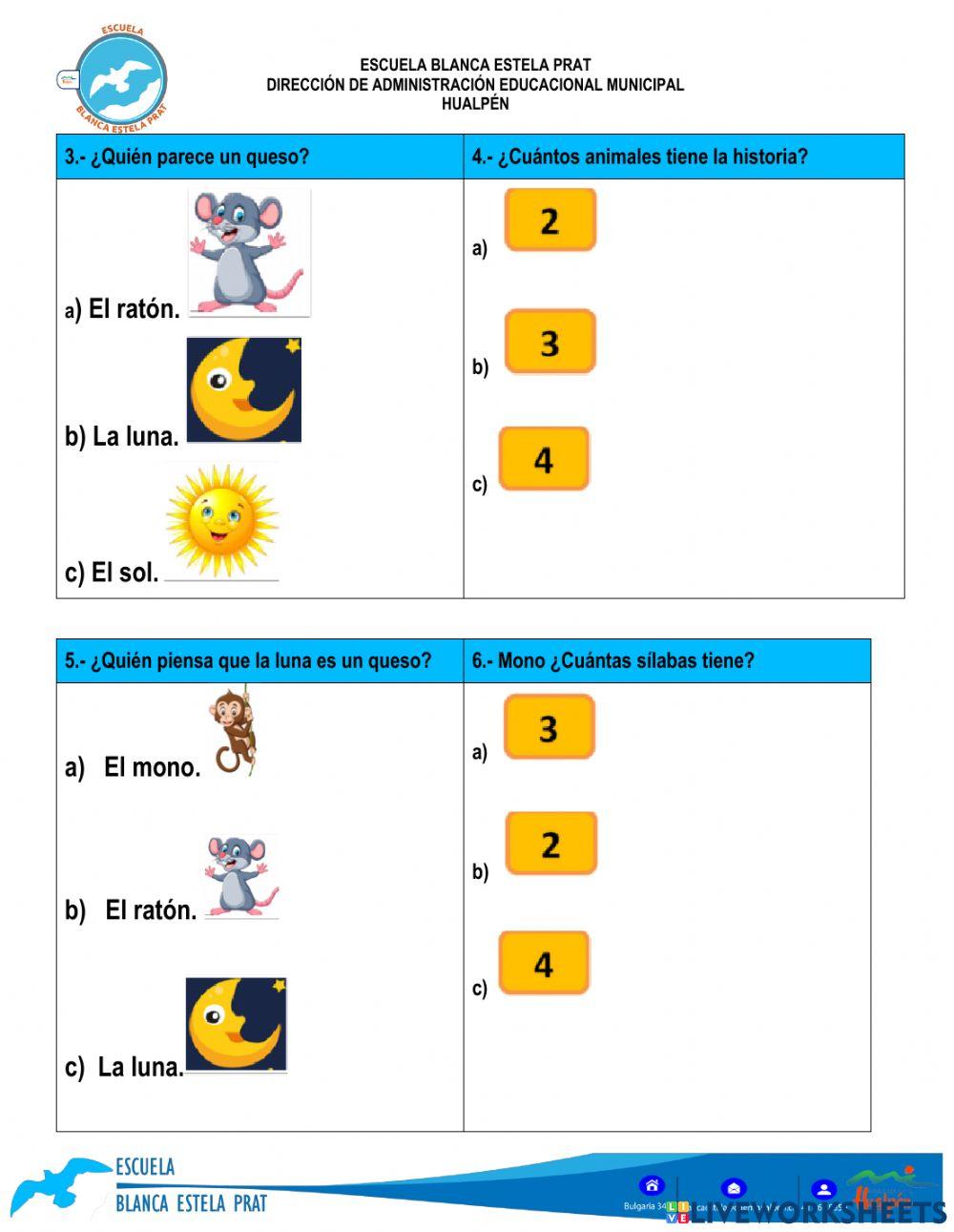 Lectura comprensiva nivel inicial