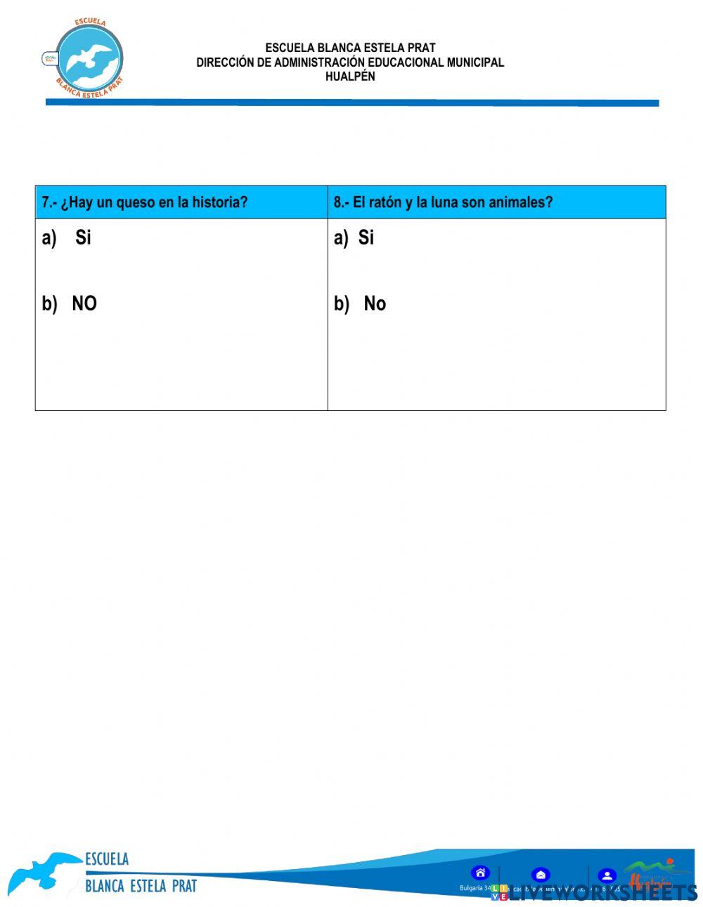 Lectura comprensiva nivel inicial