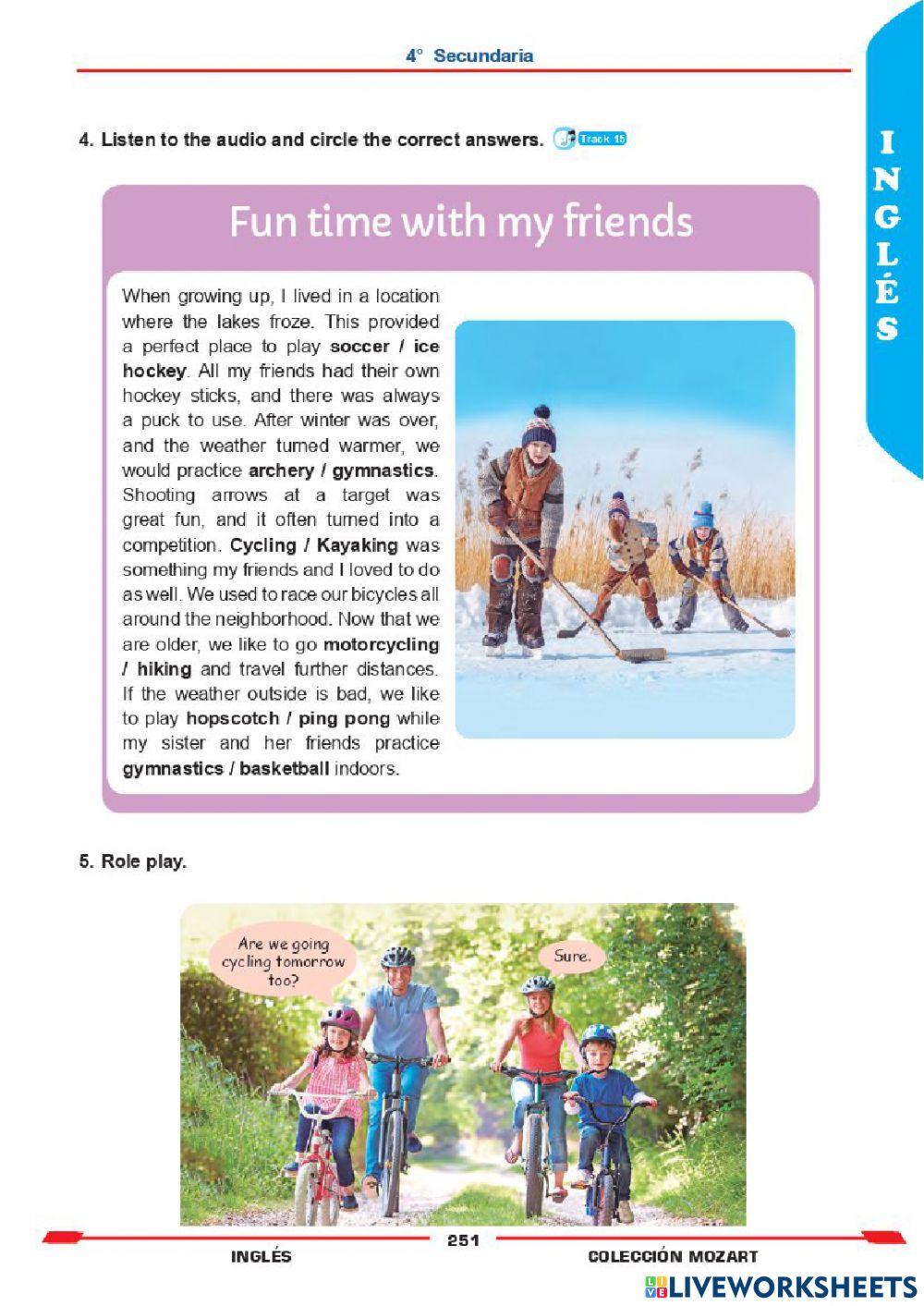 Unidad 3 - Inglés 4°