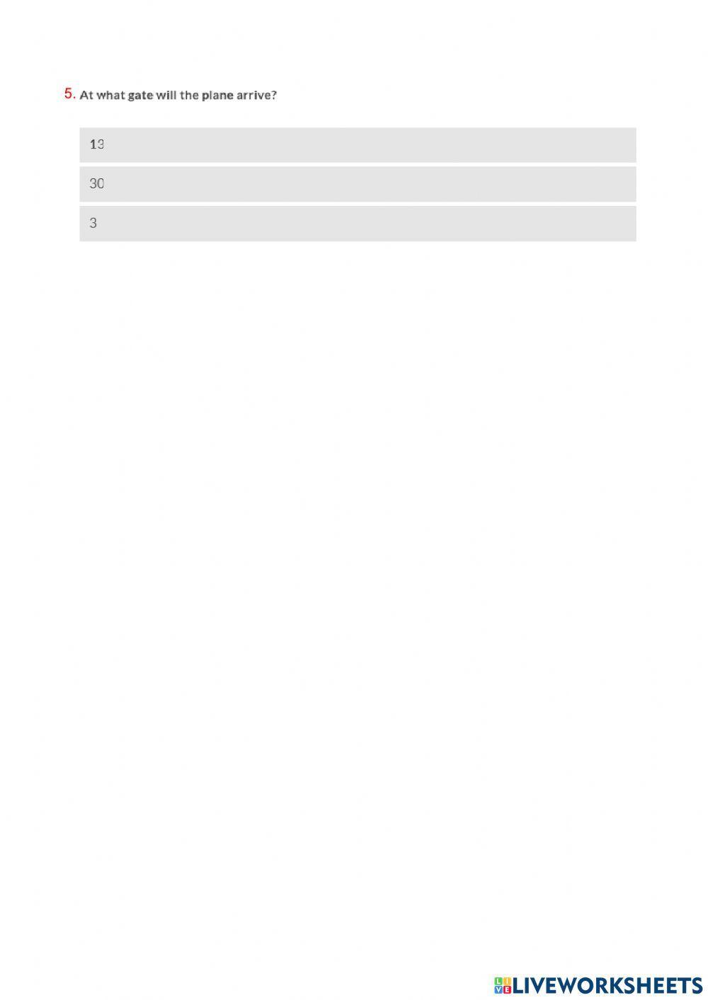 Listening: -Travel on Sky Airlines-