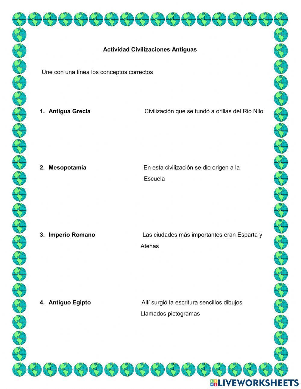 Civilizaciones antiguas