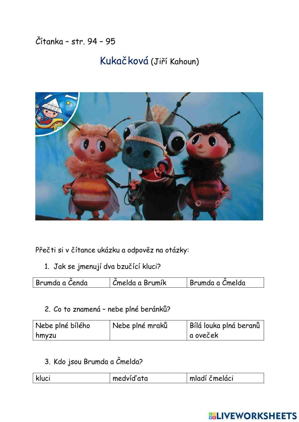 Čítanka | Live Worksheets