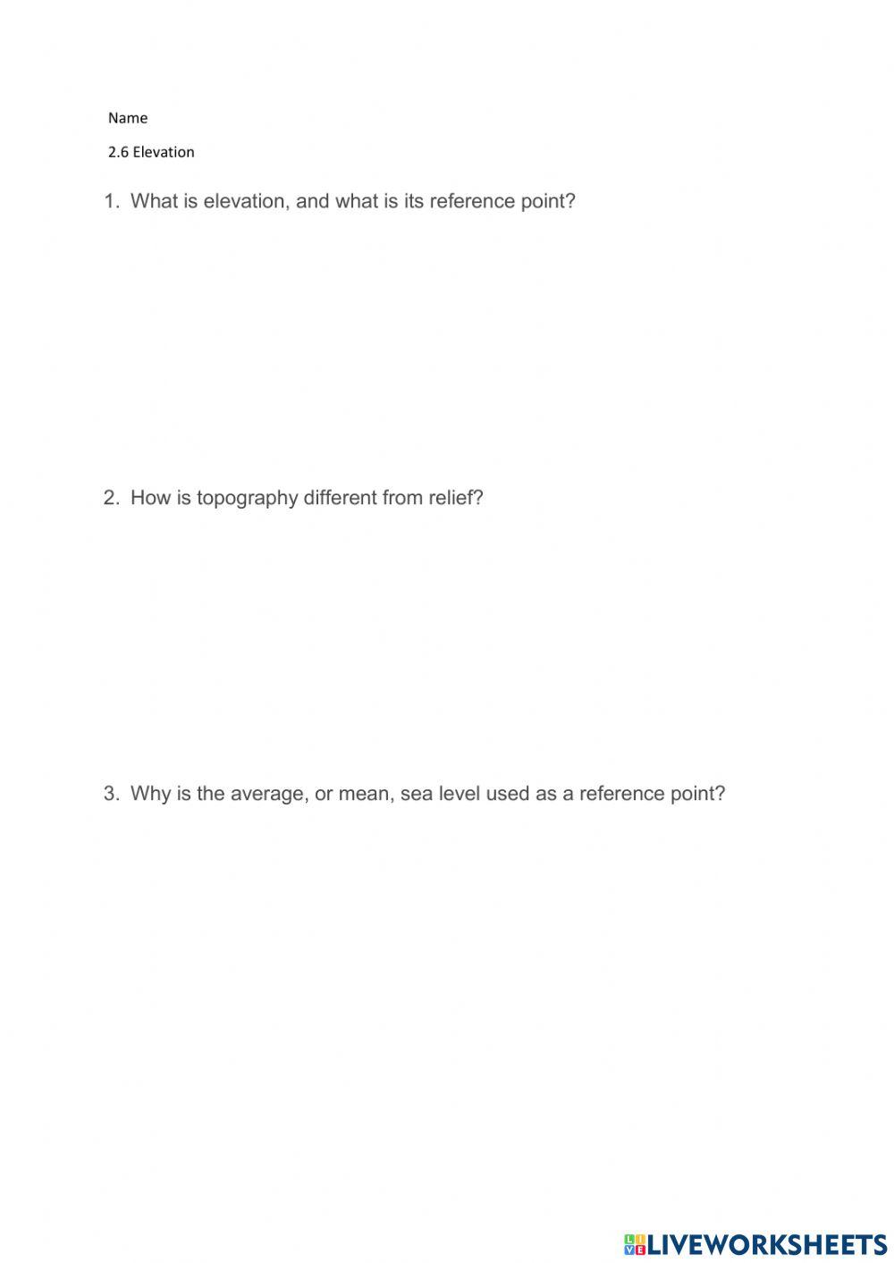 2.6 Elevation