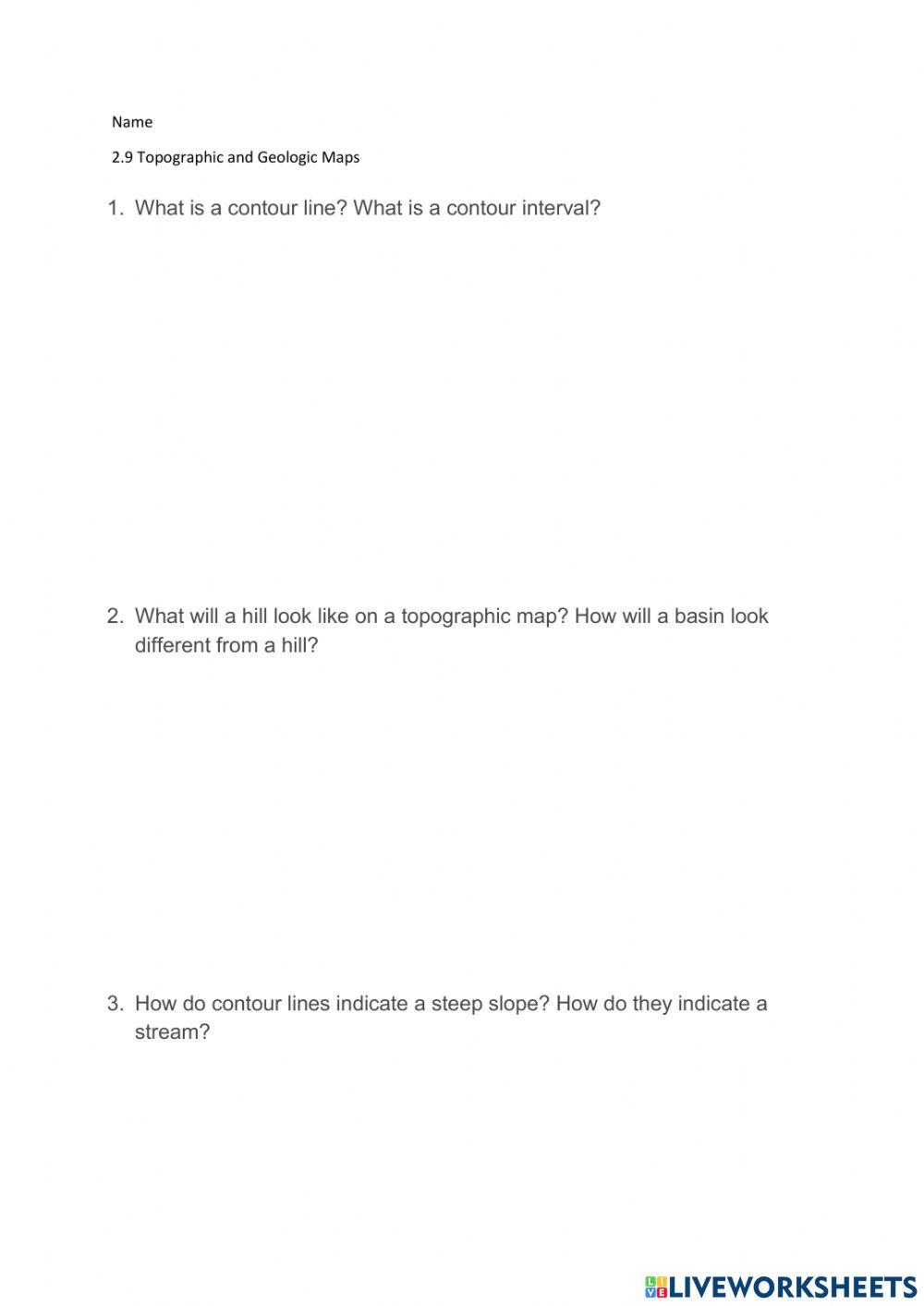 2.9 Topographic and Geologic Maps