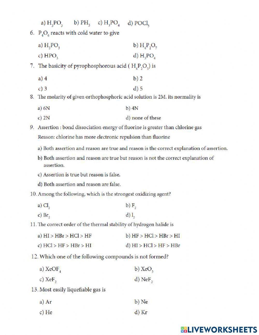 Tnscert 12th chemistry unit 3 p block elements 2
