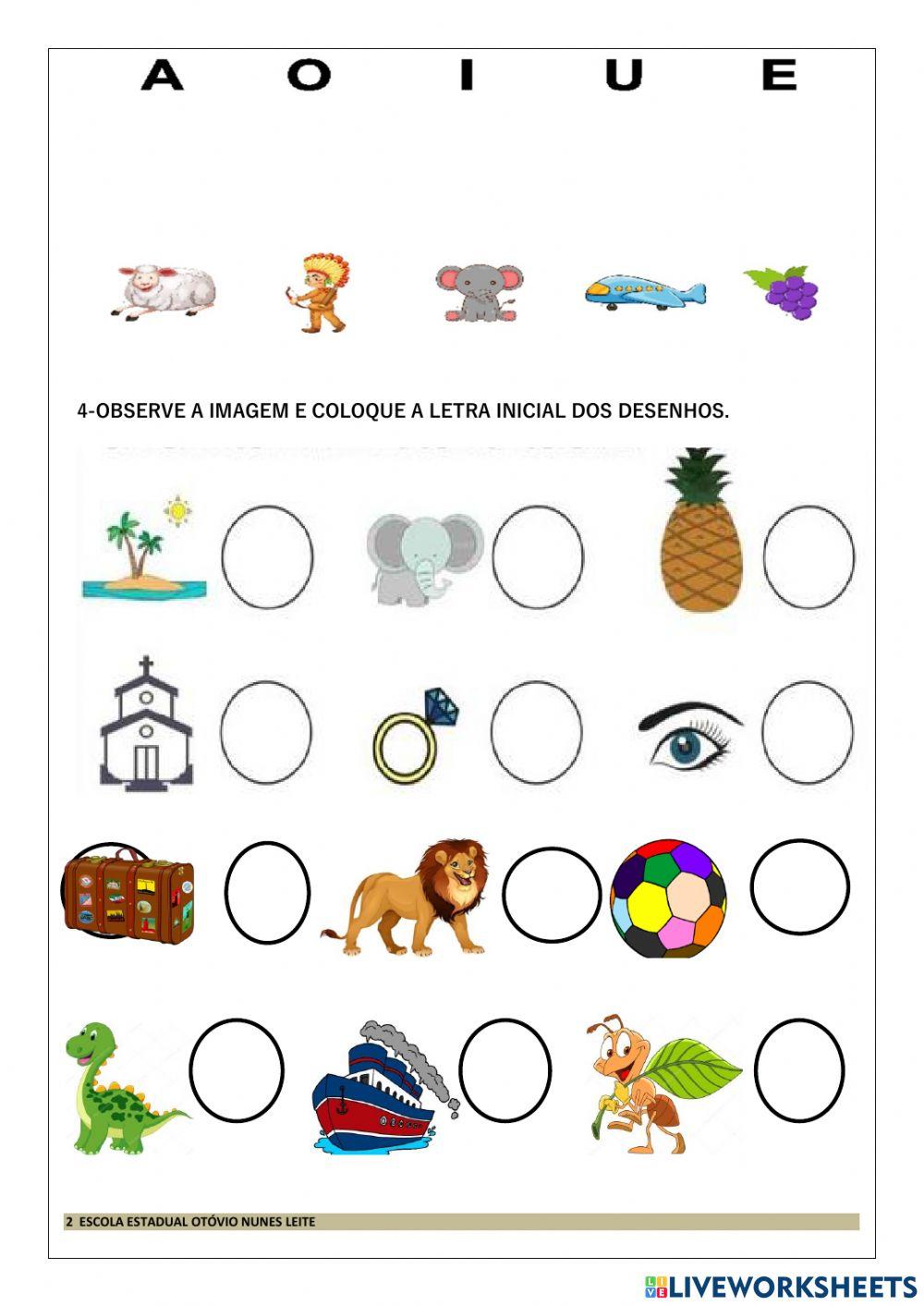 Avaliação de português 1º b.